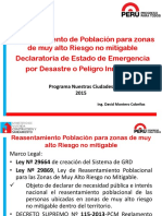 Reasentamiento Poblacional Por GRD - Lima PNC 2015