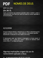 Os Nomes de Deus