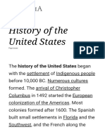 History of The United State