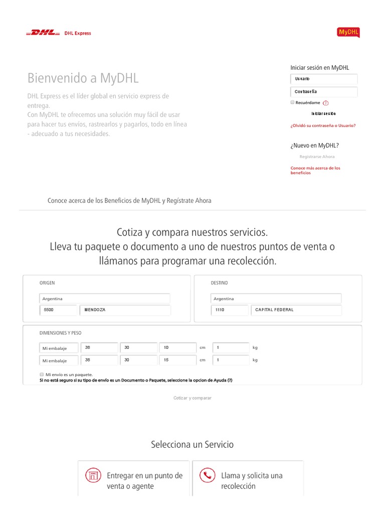 Regístrate ahora en MyDHL para rastrear tus envíos y pagarlos de forma ...