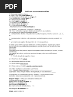 Modificador Ou Complemento Obliquo