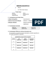 Memoria Descriptiva Sr. Peter