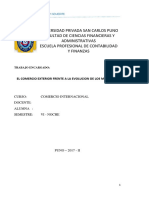 El Comercio Exterior Frente A La Evolucion de Los Mercados