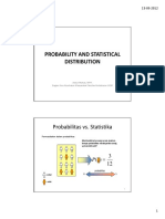 Probability and Statistical Distribution