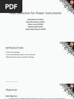 Fault Detection for Power Instruments Proposal