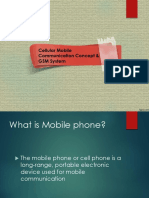 Cellular Mobile Communication Concept & GSM System