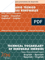 diccionario energias renovables-solar,eolica e hidraulica ingles-español