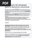 Las 4 Leyes Del Desapego Para La Liberación Emocional