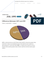 Difference Between NPV and IRR (With Comparison Chart) - Key Differences