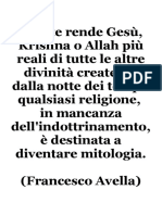 Niente Rende Gesù Più Reale Di Krishna, Francesco Avella