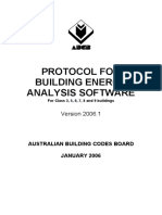 Protocol For Building Energy Analysis Software 2006