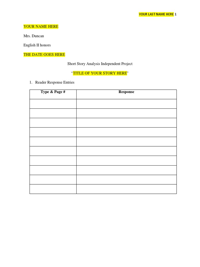 Document Template PDF
