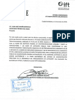 Voto Particular de La XVI Sesión Ordinaria de 2016 Del Pleno Del IFT