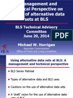Using alternative data sets at BLS: A management and technical perspective