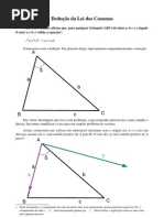 Dedução Lei dos Cossenos