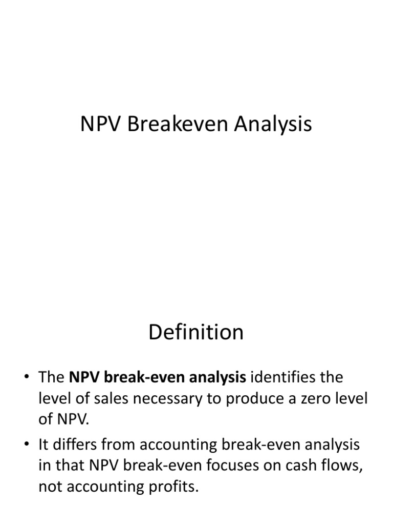 Npv And Summary Pdf Net Present Value Internal Rate Of Return