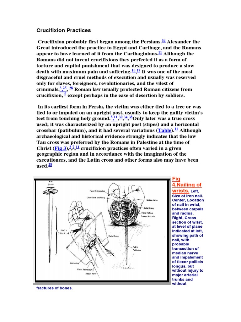 Crucifixion Practices | PDF | Crucifixion | Violence