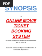 121-Online Movie Ticket Booking System - Synopsis