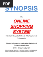 123-Online Shopping System - Synopsis