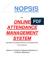 124-Online Attendance System - Synopsis