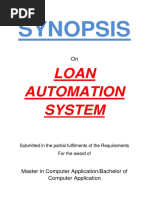 128-Loan Automation System -Synopsis