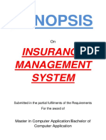150-Insurance Agency Management System -Synopsis