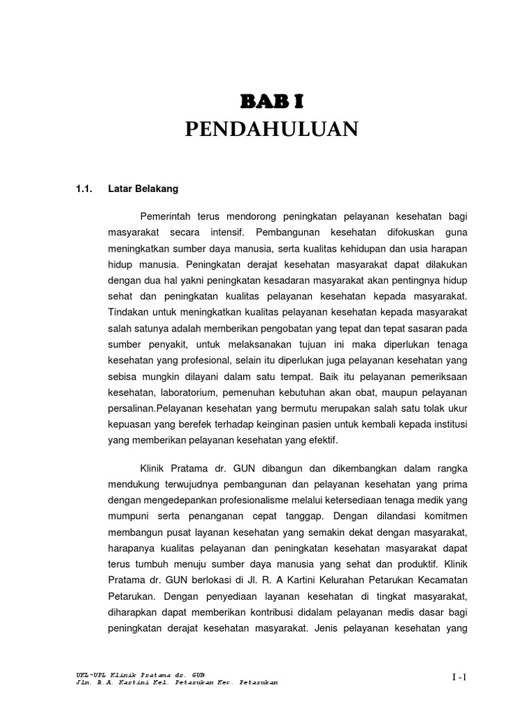 326022060 Bab 1 Ukl Upl Klinik Docx