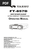 Yaesu FT-857D Operating Manual