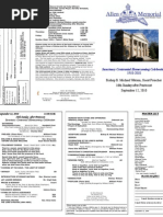 Download Order of Worship September 12 2010 Homecoming by Robbie D Graham SN37218934 doc pdf