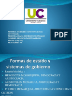 Formas de Estado y Sistemas de Gobierno