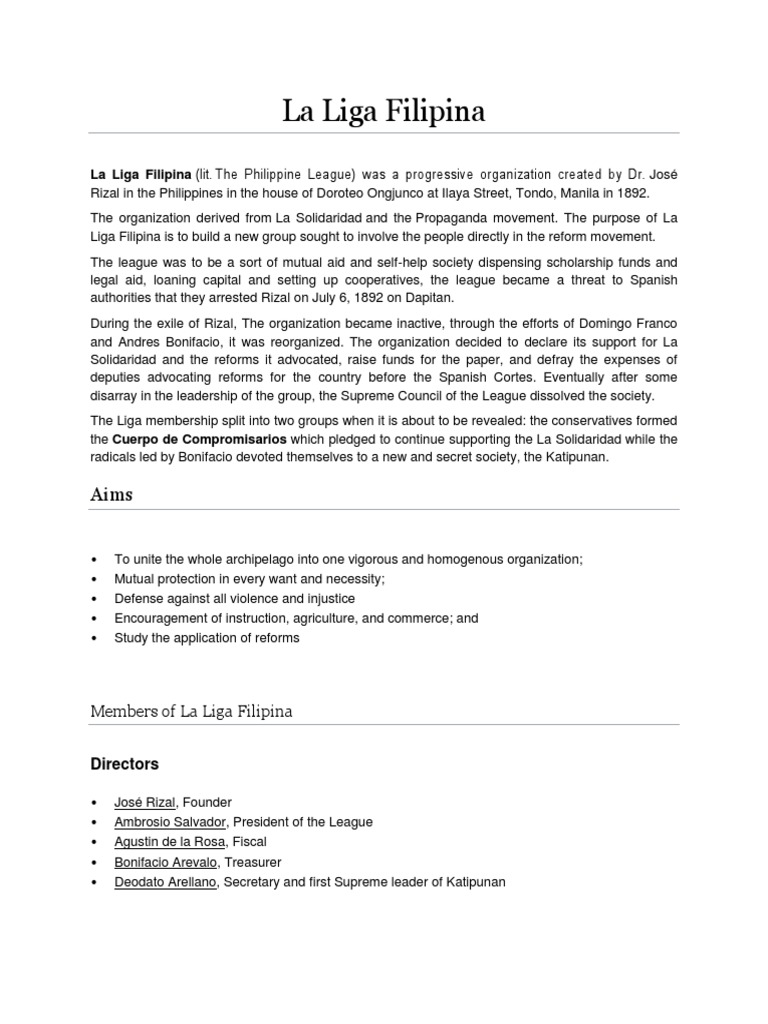 La Liga Filipina Philippines Entertainment (General)
