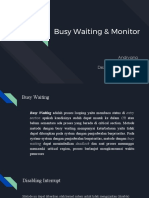 Busy Waiting & Monitor - Kelompok Barisan Belakang