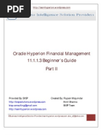 Oracle HFM Beginner's Guide Part II