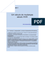 Unidade 4 - Um Século de Mudanças Século Xviii