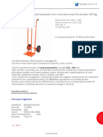 Carrelli Portacasse / Portacassette Con Ruote Pneumatiche Portata 200 KG