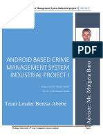 Android Based Crime Manage System Industrial Project I