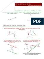 Symétrie Centrale Et Axiale: I Définitions