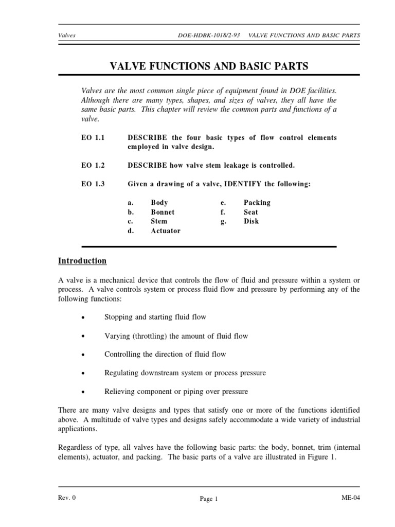 Valves PDF | PDF | Valve | Gas Technologies