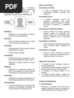 Recording Identifying Classifying Measuring Verifying Analyzing Interpreting Communicating Financial Information