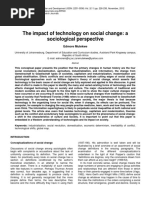 The Impact of Technology On Social Change A Sociological Perspective