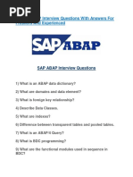 SAP ABAP Enhancements Interview Guide | PDF | Software Development ...