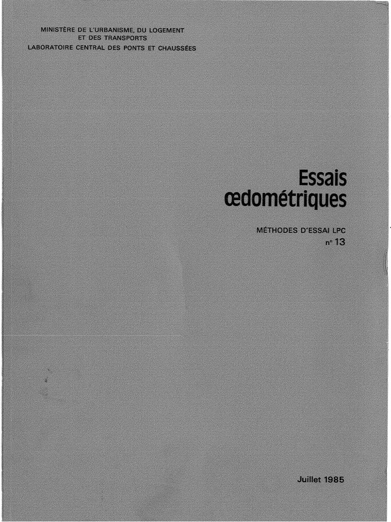 MethodeDEssai LCPC ME13 PDF | PDF | Licence Creative Commons | Brevet