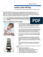 Application Letter Writing
