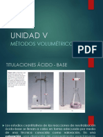 Unidad V Métodos Volumétricos