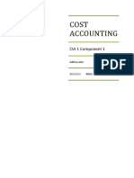 Cost Accounting CIA 1 Component 1 - Stock Control through ABC Analysis