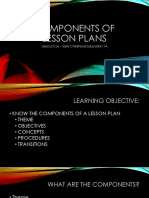 components of a lesson plan 2
