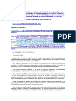 Reglamento Nacional Del Sistema de Emisión de Licencias de Conducir