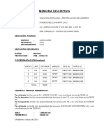 Memoria Descriptiva - Visacion de Planos