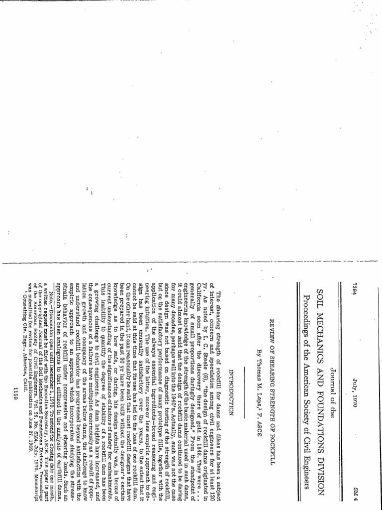 Leps-Review of Shearing Strength Rockfill | PDF