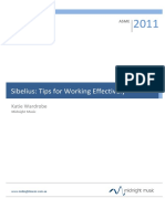 Sibelius Tips For Working Effectively PDF